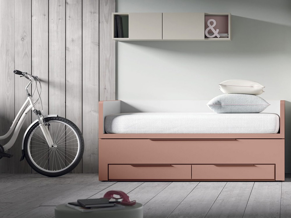 Cama Compacta Premium con dos camas de 90x190cm QBn12 de Tegar Mobel - 7
