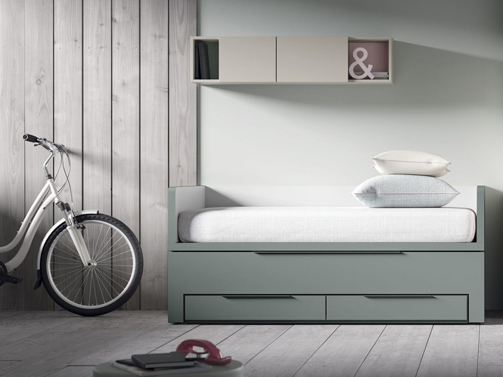 Cama Compacta Premium con dos camas de 90x190cm QBn12 de Tegar Mobel - 10