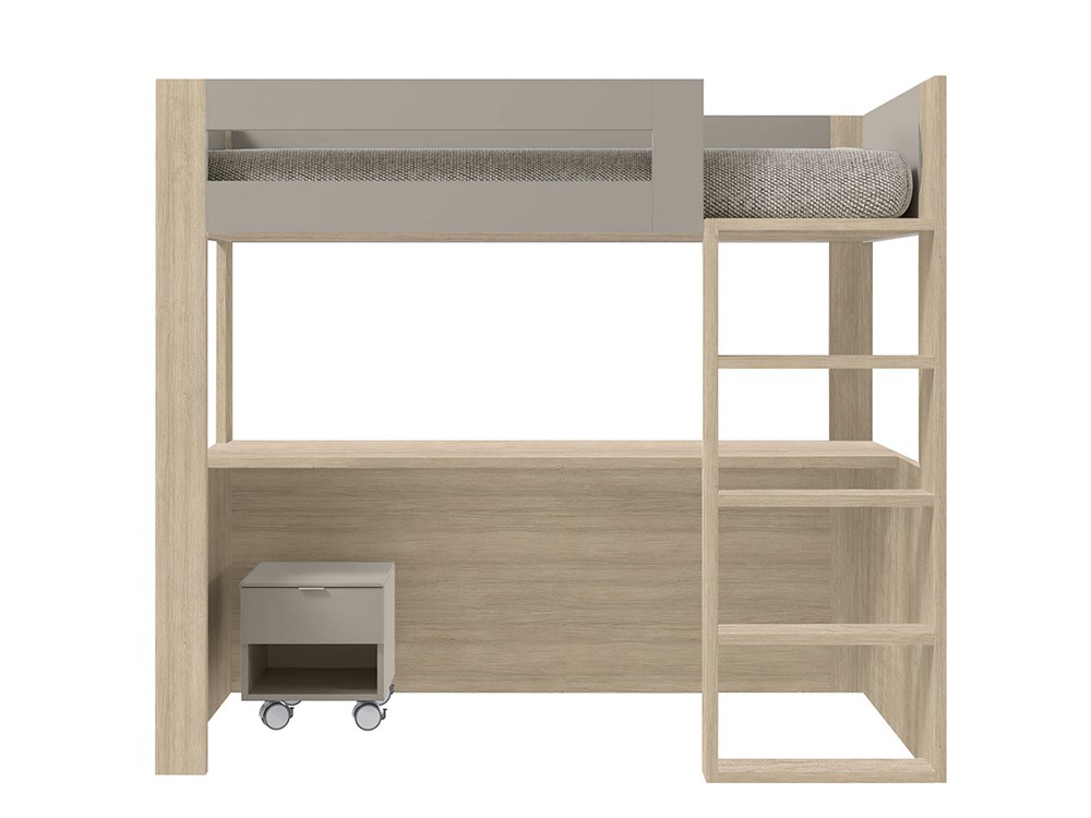 Cama alta con escritorio Vitta de Tegar Mobel - 9