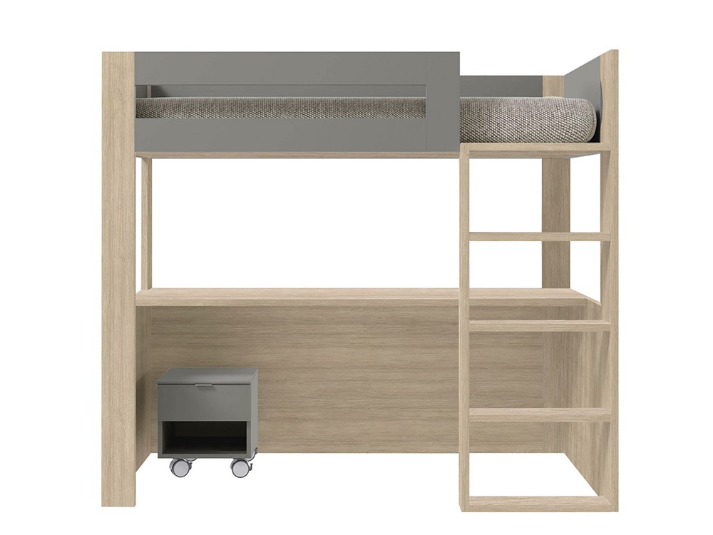 Cama alta con escritorio Vitta de Tegar Mobel - 12