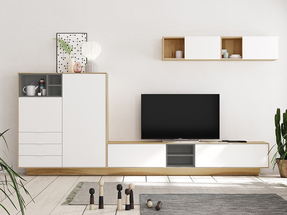 Composición de mueble para tv Natur 09 de Tegar Mobel - 5