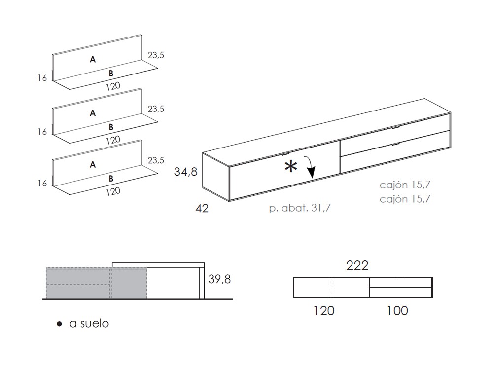Composición para salón Natur 03 de Tegar Mobel - 3