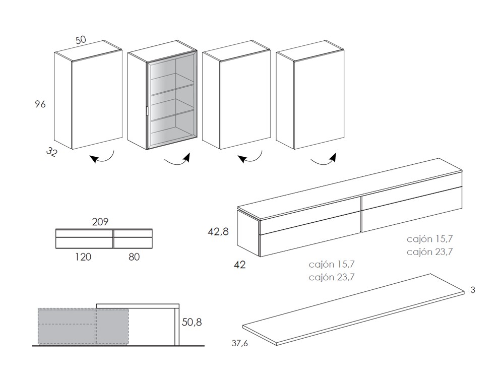 Composición para salón Muss 06 de Tegar Mobel - 10