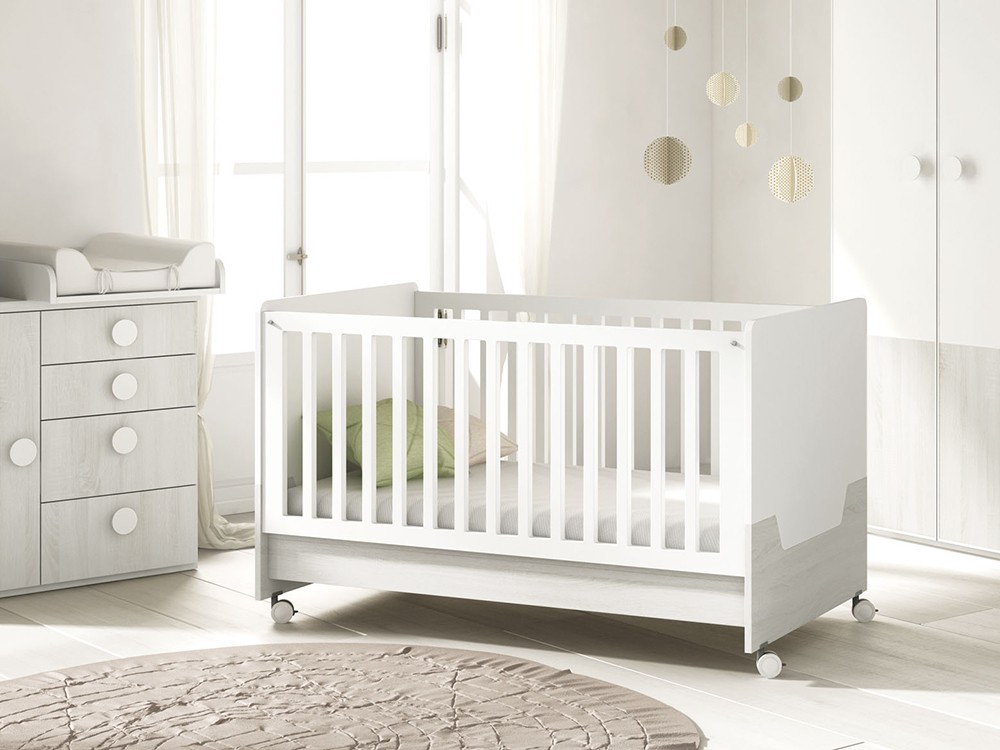 Cuna evolutiva con ruedas Noa QB01 de Tegar Mobel - 1