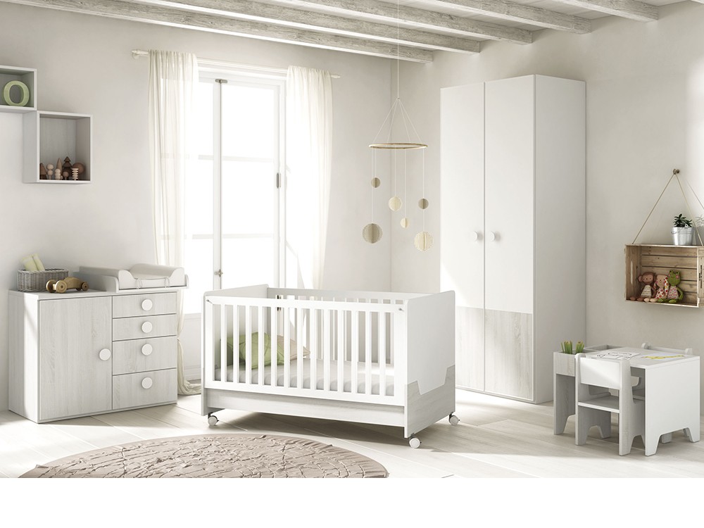 Cuna evolutiva con ruedas Noa QB01 de Tegar Mobel - 5