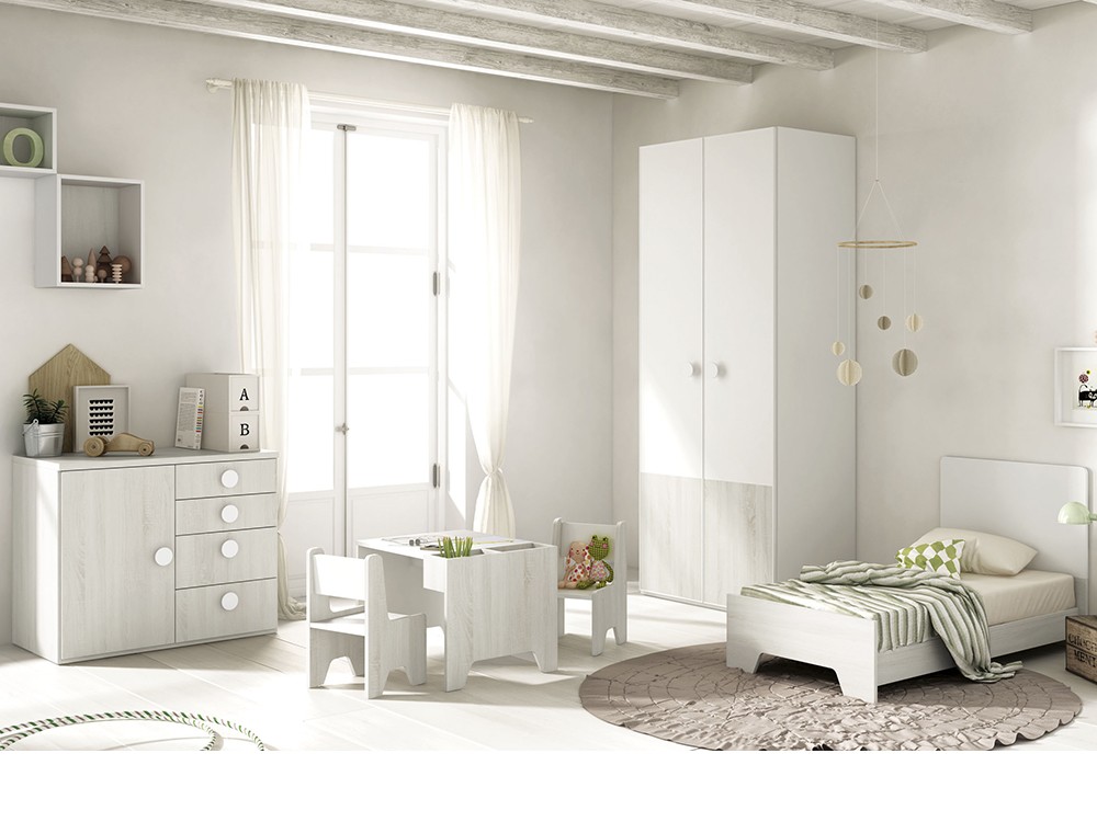 Cuna evolutiva con ruedas Noa QB01 de Tegar Mobel - 6