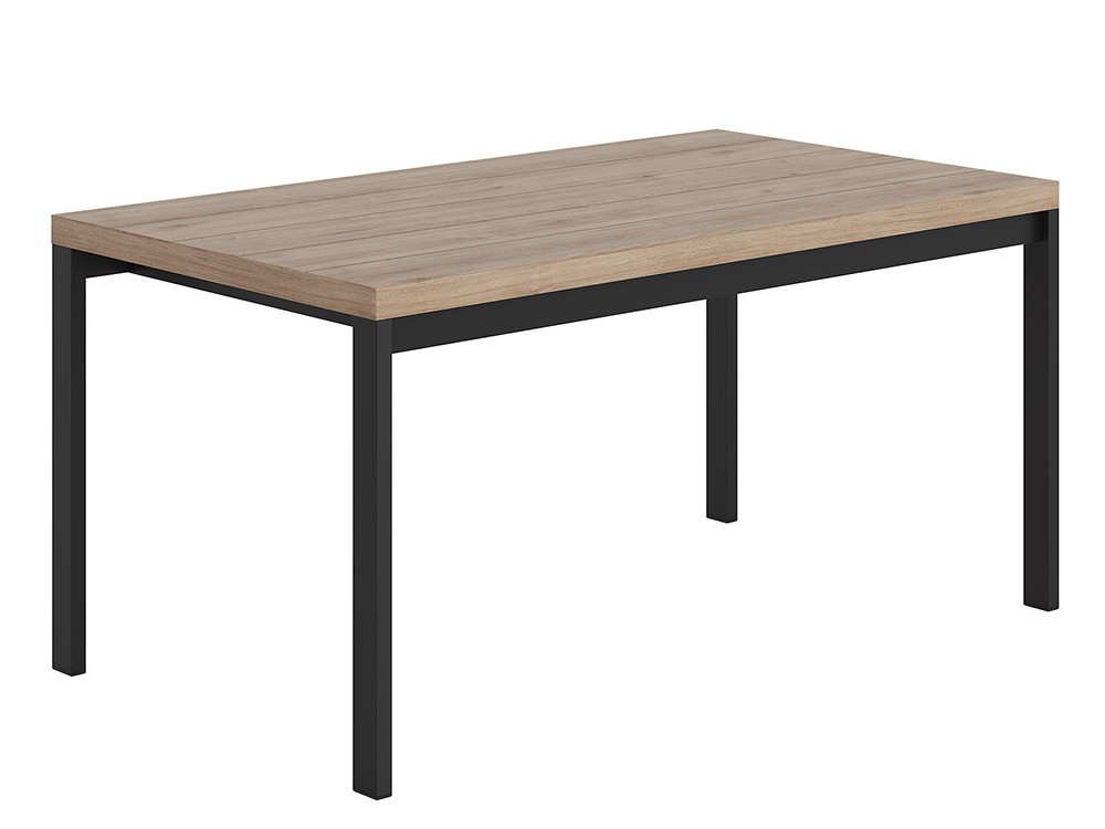 Mesa de comedor fija con estructura de metal y sobre de madera Muss de Tegar Mobel - 3