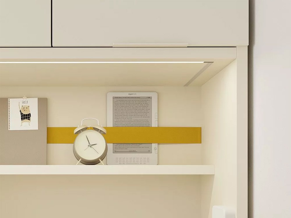 Dormitorio con cama abatible horizontal de 90cm Flow de jotajotape - 6