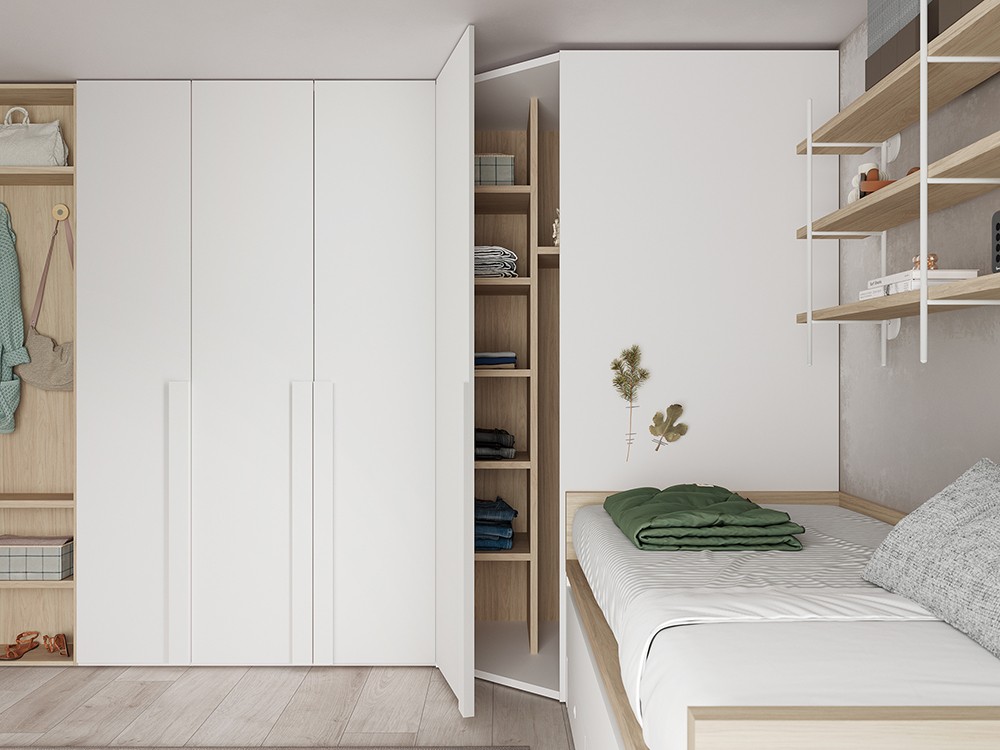 Armario vestidor rincón Flow 36 de Jotajotape - 1