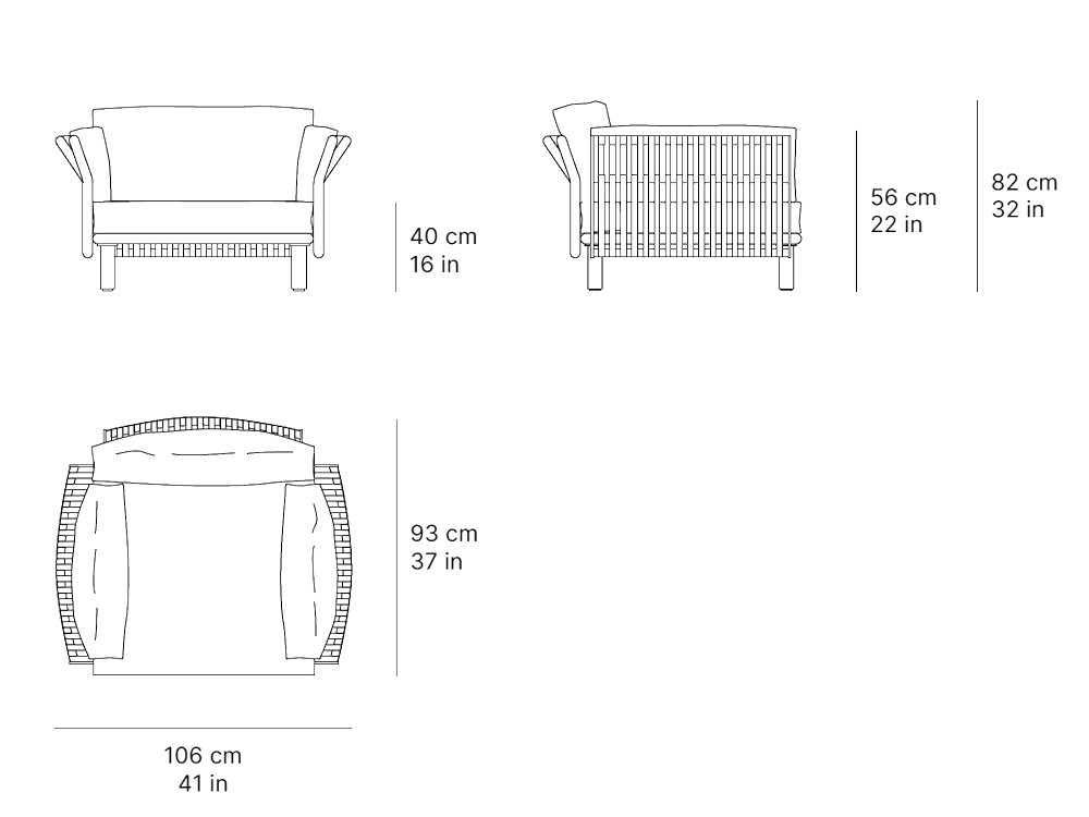 Sillón para salón exterior Tempo de SKLD - 4