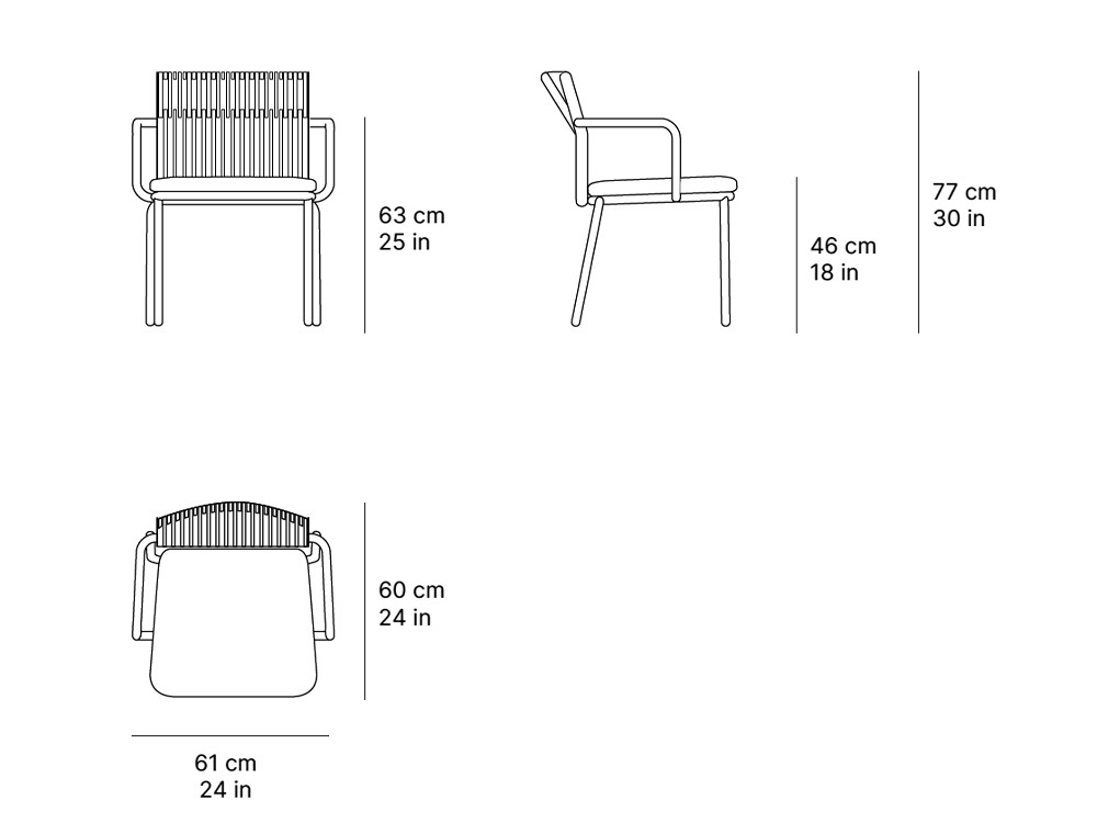 Silla de comedor exterior Tempo de SKLD - 3