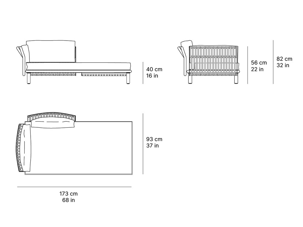 Chaiselongue de exterior Tempo de SKLD - 6