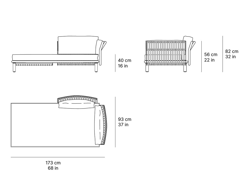 Chaiselongue de exterior Tempo de SKLD - 7