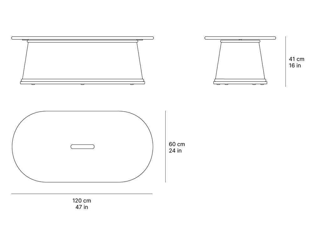 Mesa de centro para salón exterior Umbra de SKLD - 3