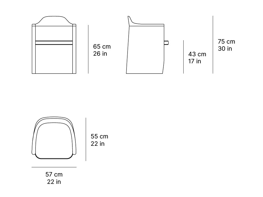 Sillón de comedor exterior Umbra de SKLD - 4