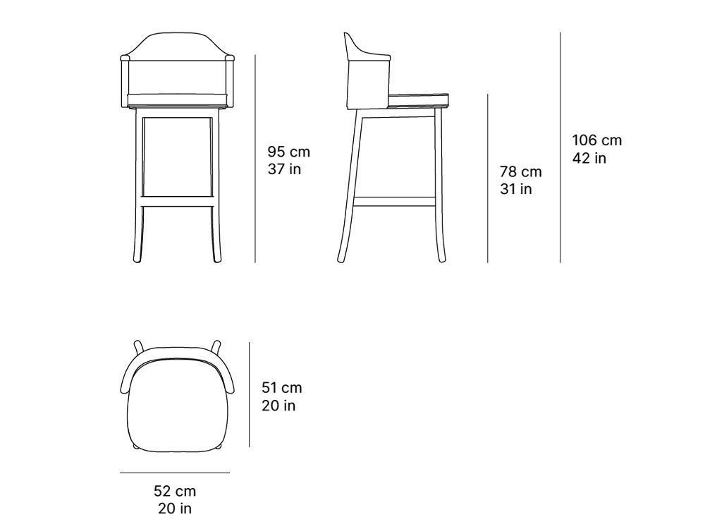 Taburete de exterior Umbra de SKLD - 3