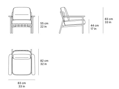 Sillón de comedor exterior Lacus de SKLD - 4