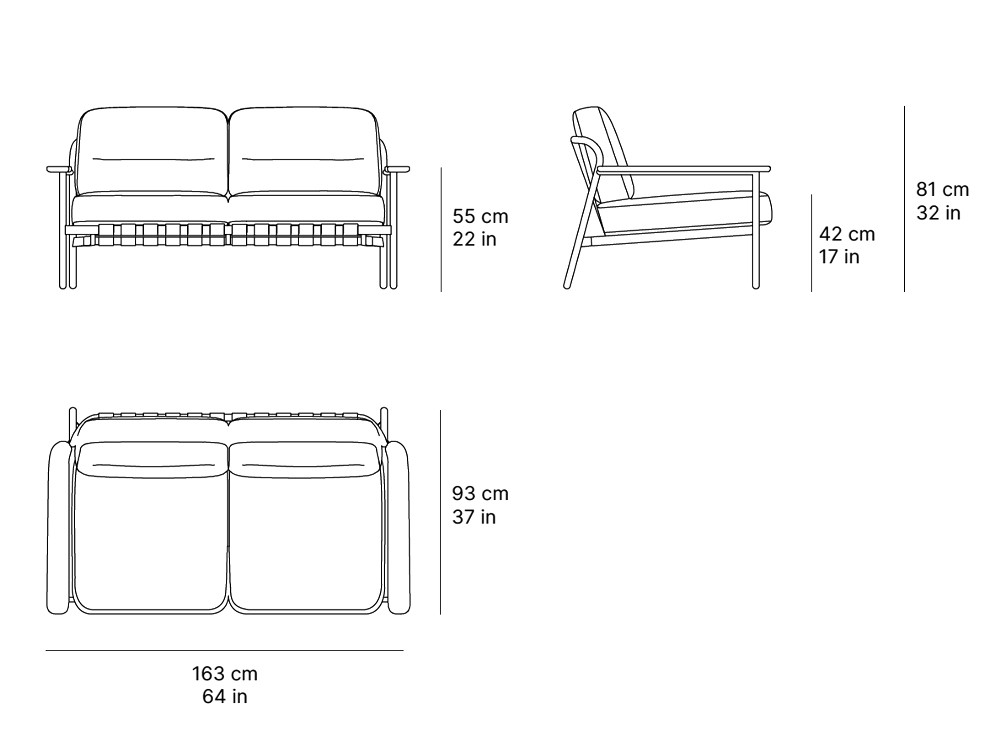 Sofá para terraza o jardín Lacus de SKLD - 4