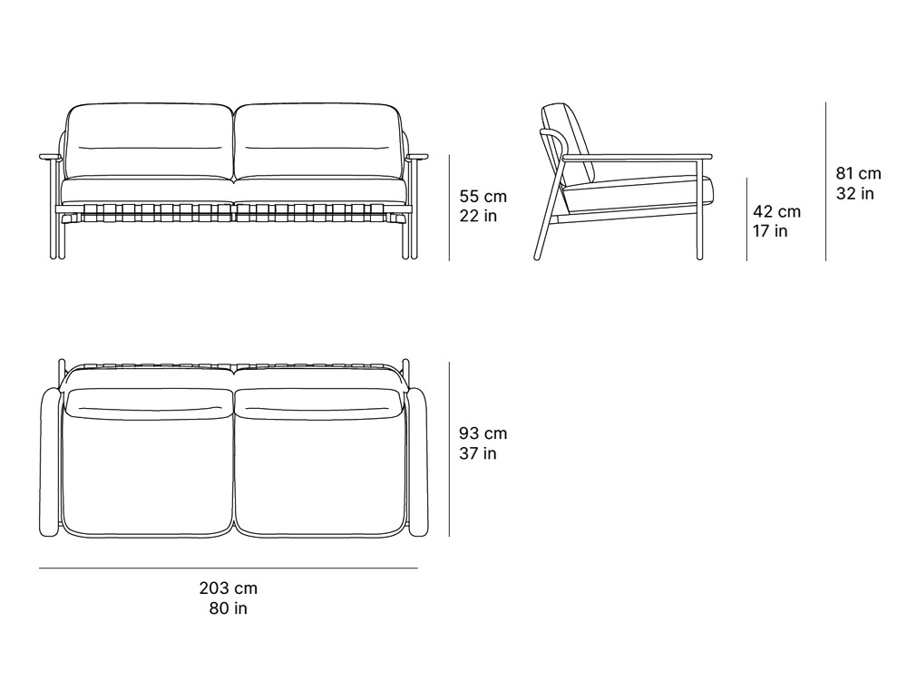 Sofá para terraza o jardín Lacus de SKLD - 6