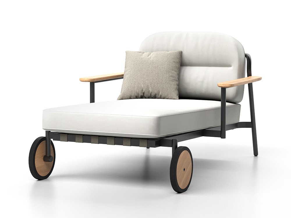 Tumbona con ruedas Lacus de SKLD - 2