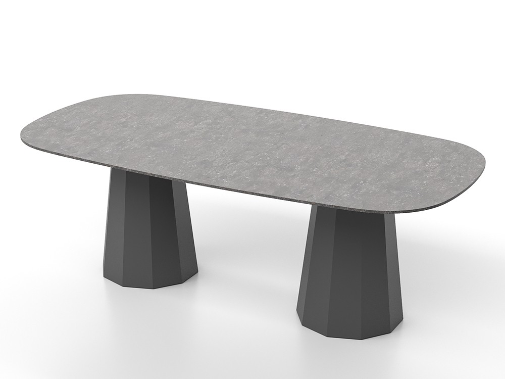 Mesa de comedor exterior ovalada Lacus Dekton de SKLD - 2