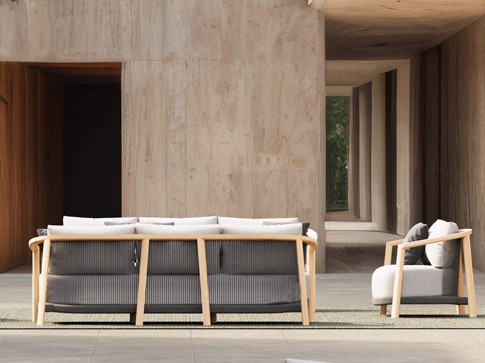 Sofá de dos o tres plazas para salón exterior Lenis de SKLD muebles de jardín - 6