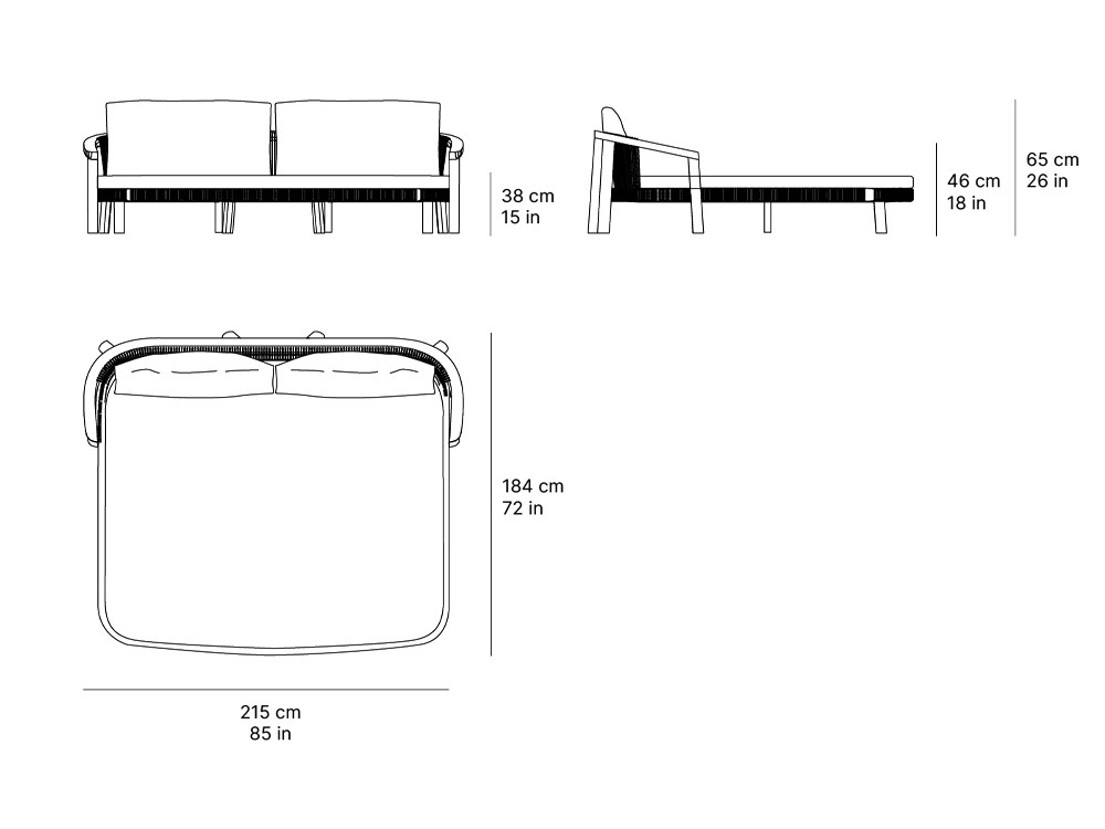 Daybed para jardín Lenis de SKLD - 4