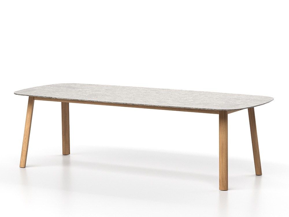 Mesa de comedor para terraza o jardín Lenis Dekton de SKLD muebles de exterior premium - 3