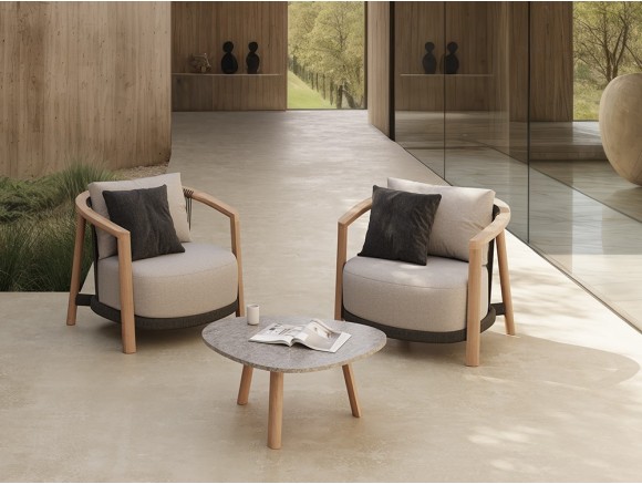 Mesa de centro para salón exterior Lenis Dekton de SKLD muebles de jardín premium - 1