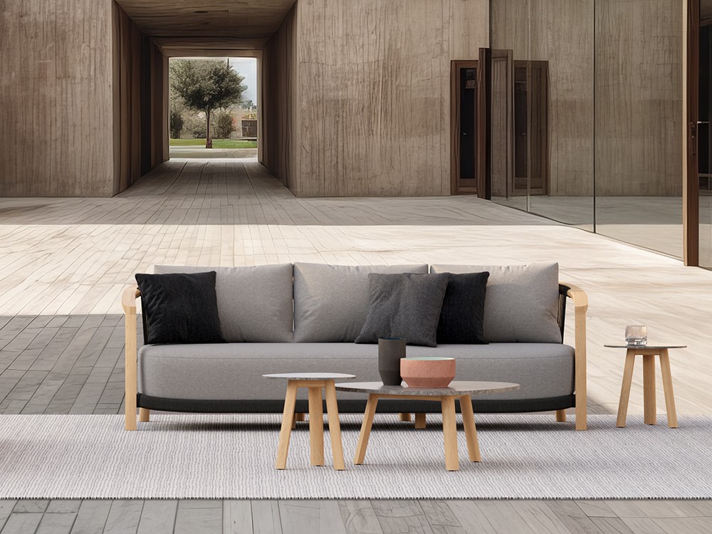 Mesa auxiliar para terraza o jardín Lenis Dekton de SKLD muebles de exterior premium - 2