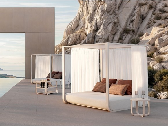 Cama Balinesa de aluminio para jardín  Ventus de SKLD muebles de exterior premium - 1