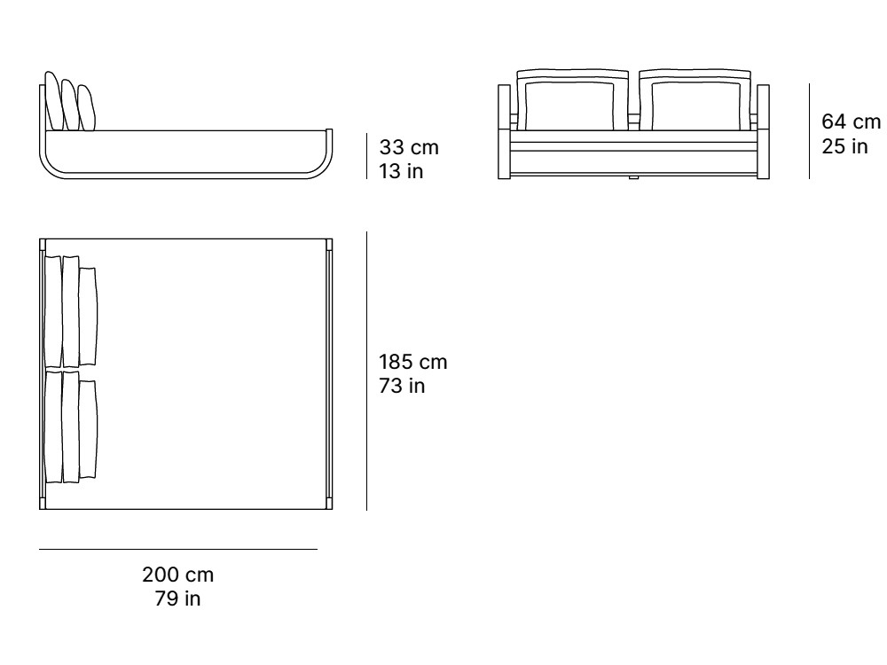 Daybed para jardín Ventus de SKLD muebles de exterior premium - 3