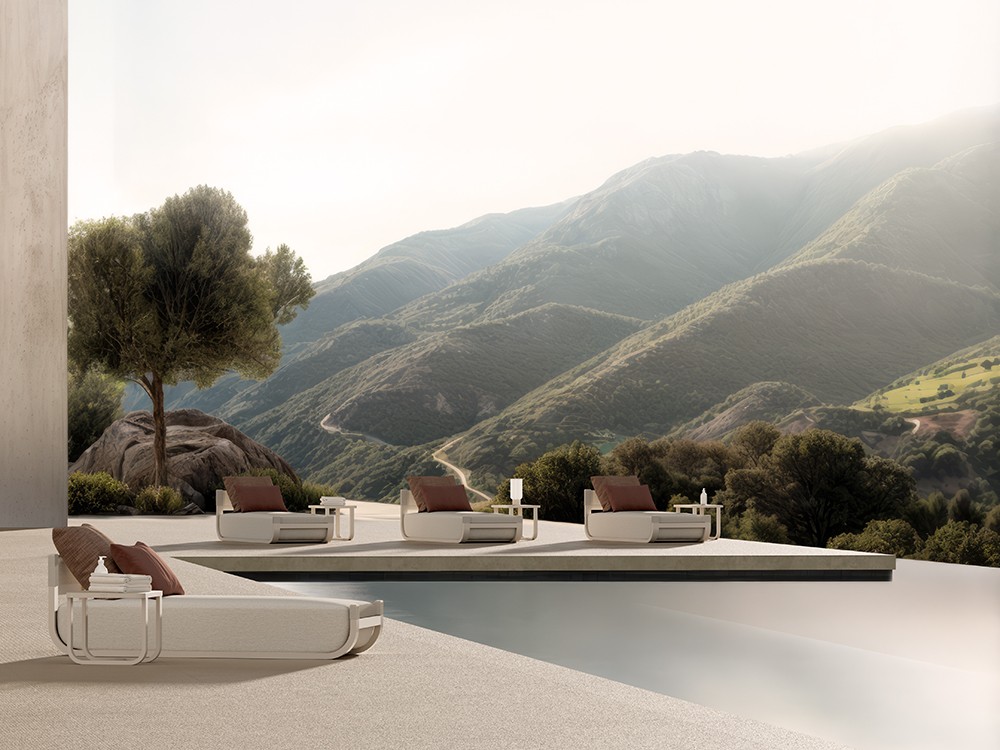 Tumbona de aluminio Ventus de SKLD muebles para terraza y jardín premium - 4