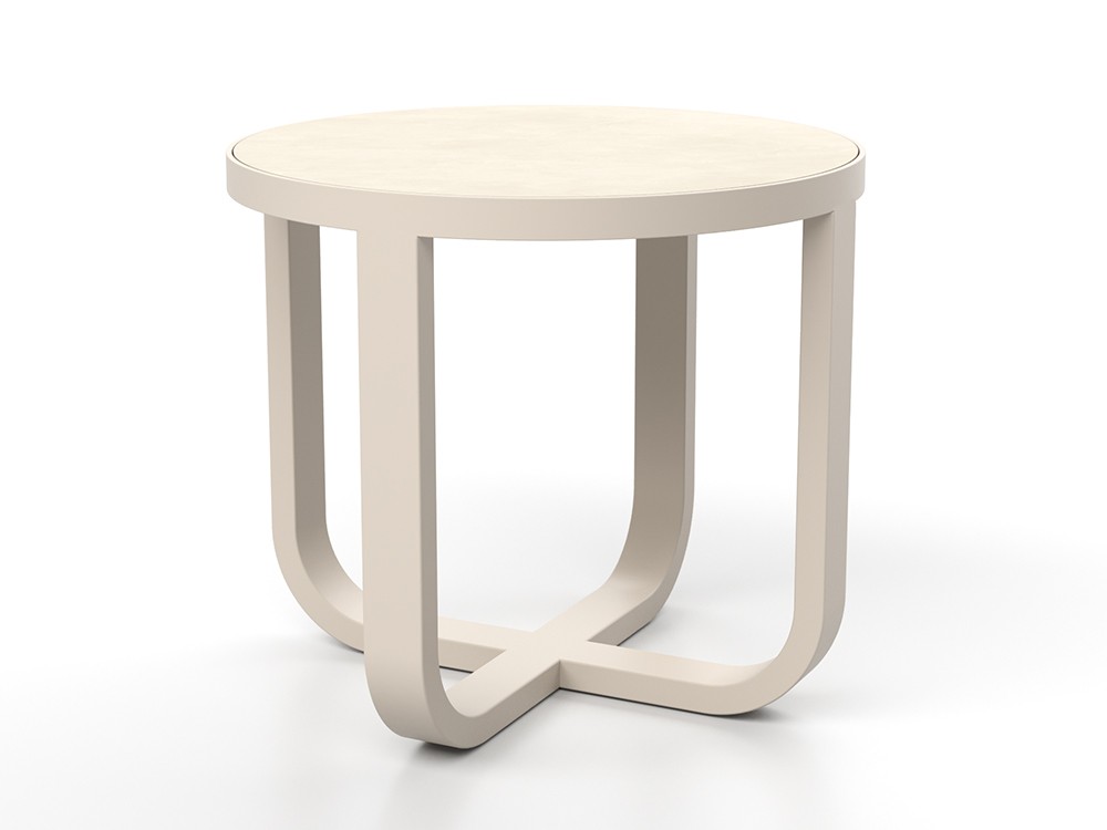 Mesa auxiliar redonda para salón exterior Ventus de SKLD muebles de terraza y jardín premium - 1