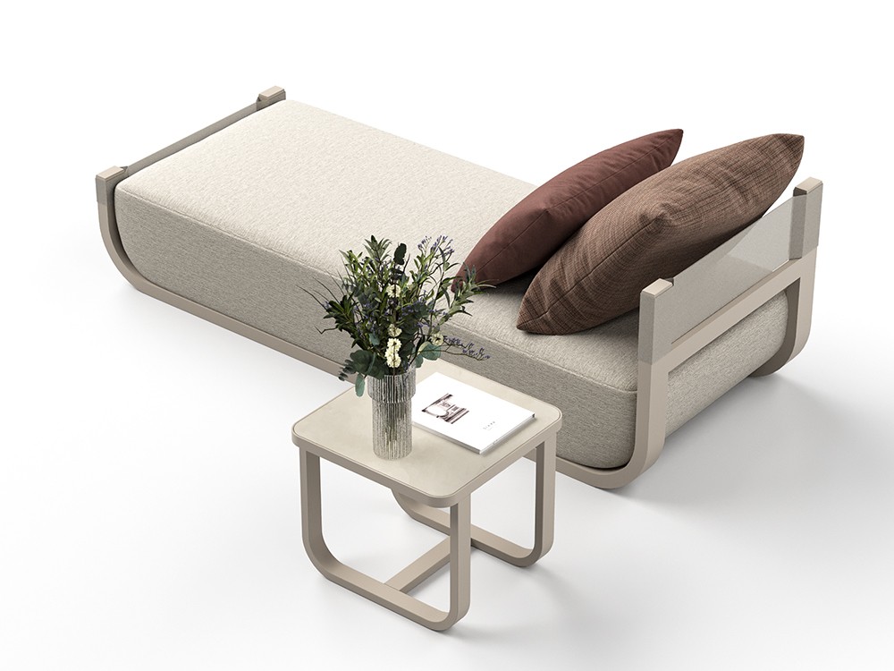 Mesa auxiliar cuadrada para salón exterior Ventus de SKLD muebles de terraza y jardín premium - 2