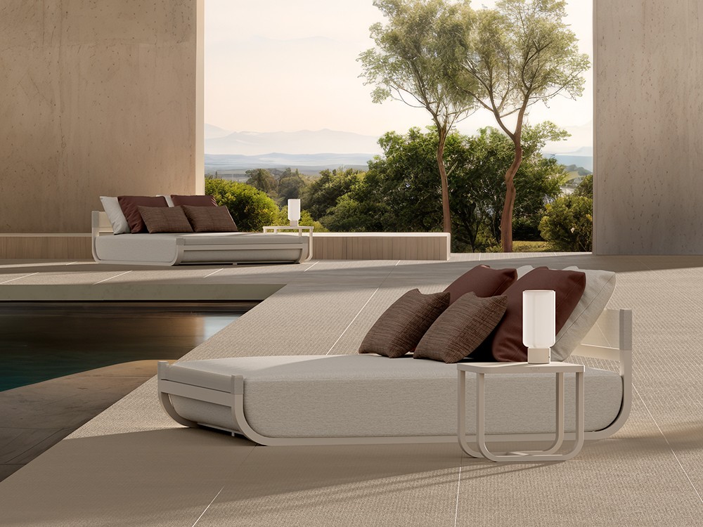 Mesa auxiliar cuadrada para salón exterior Ventus de SKLD muebles de terraza y jardín premium - 4