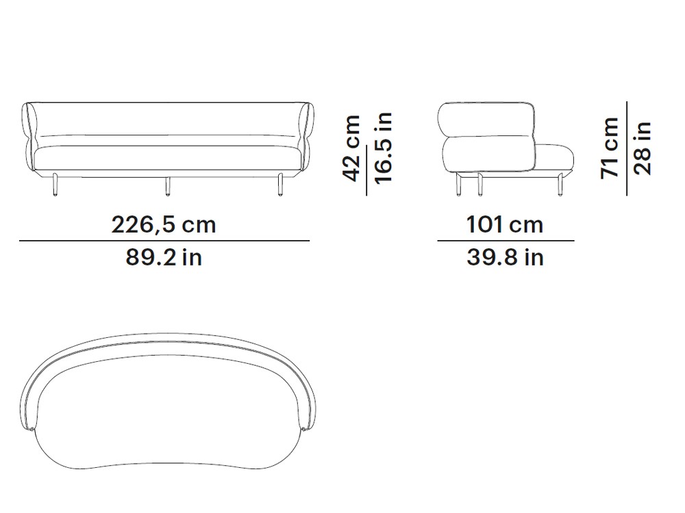 Sofá para jardín Amba Essences de Point muebles de exterior premium - 4