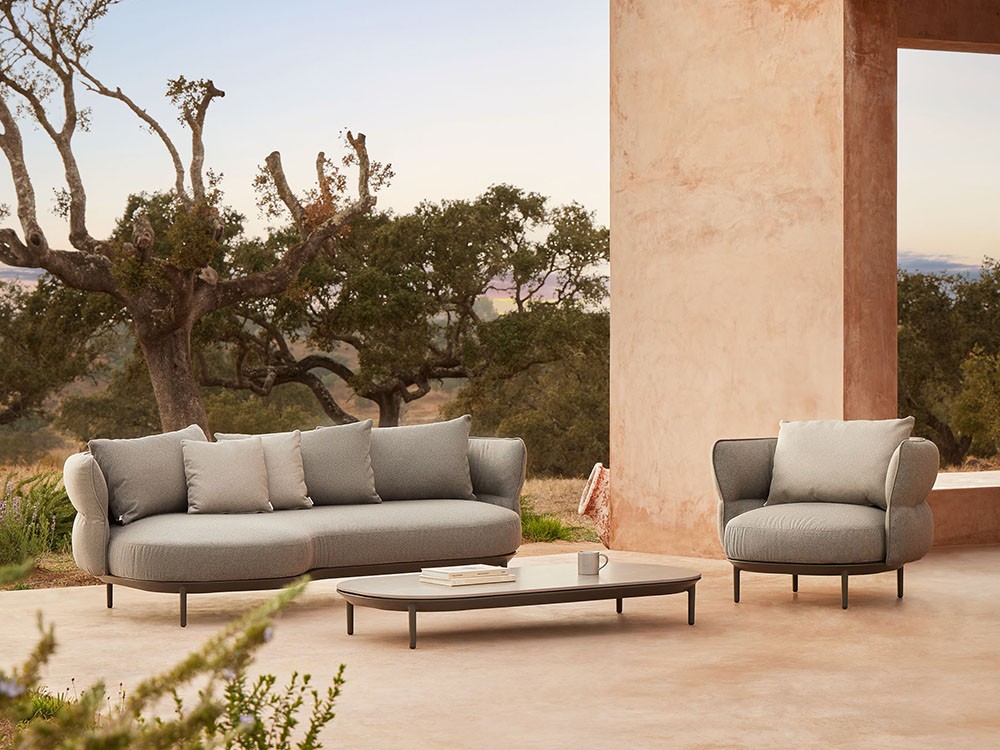 Sofá chaiselongue para jardín Amba Essences de Point muebles de exterior premium - 1