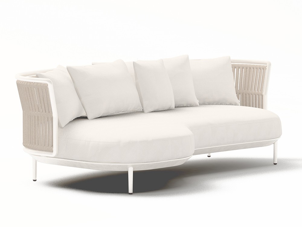 Sofá chaiselongue para salón exterior Amba  Woven de Point muebles de jardín premium - 1