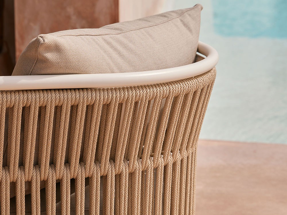 Sofá chaiselongue para salón exterior Amba  Woven de Point muebles de jardín premium - 2