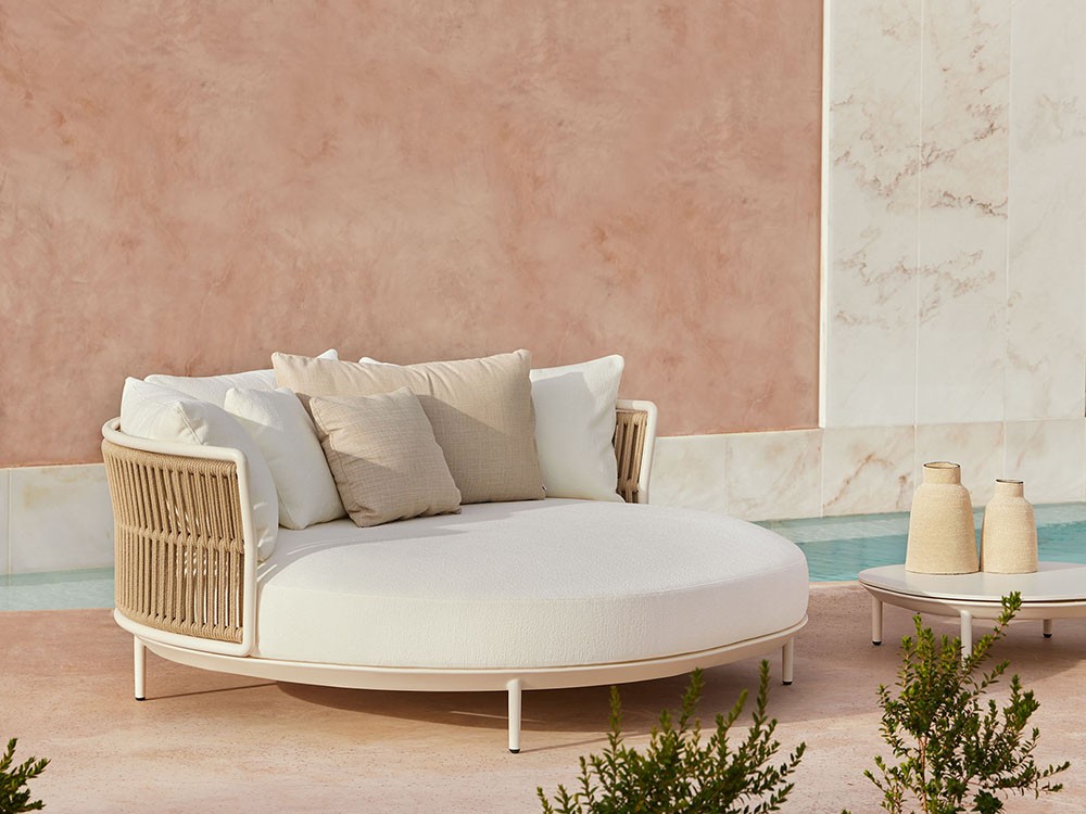 Daybed de jardín Amba Woven de Point muebles de exterior premium - 1