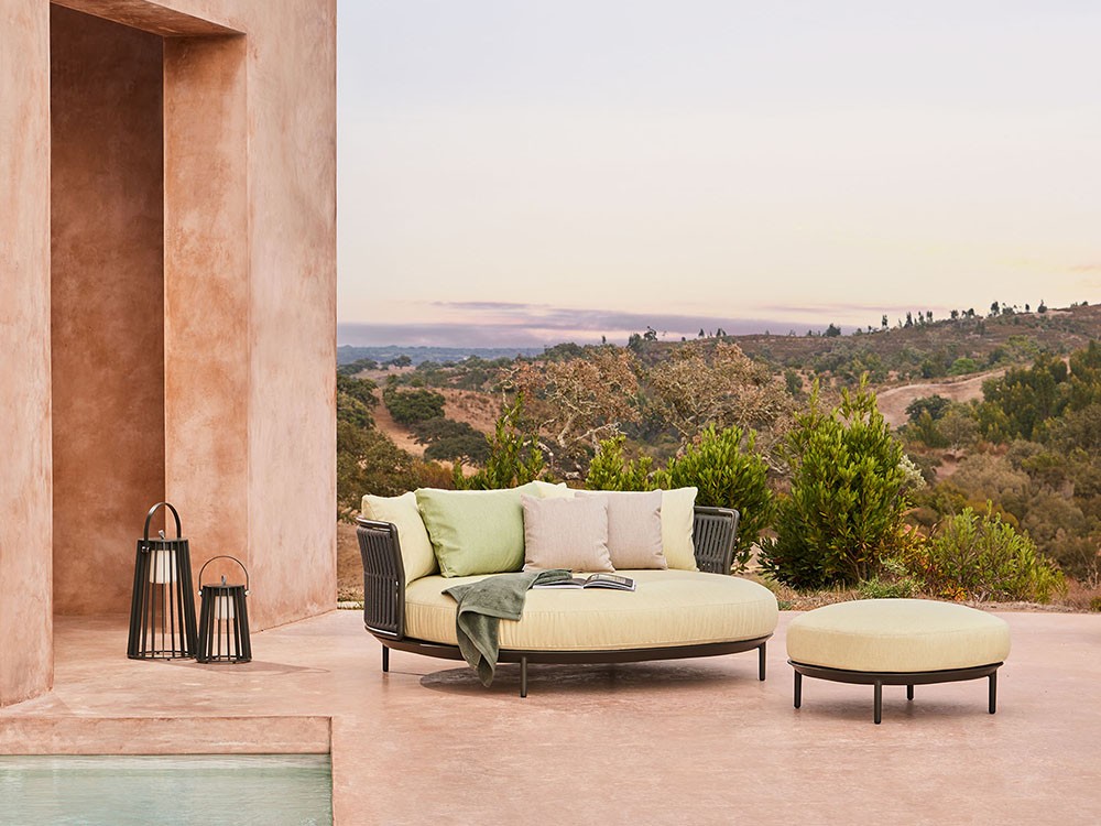 Daybed de jardín Amba Woven de Point muebles de exterior premium - 3