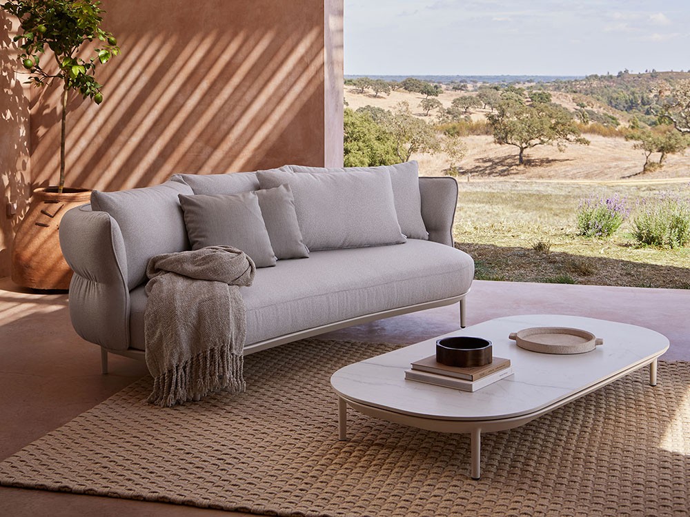 Mesa de centro cuadrada o rectangular para salón exterior Amba de Point muebles de jardín premium - 8