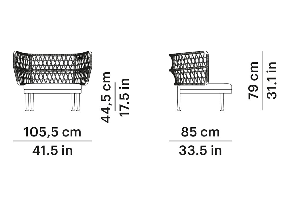 Sillón de jardín Curio de Point muebles de exterior premium - 6