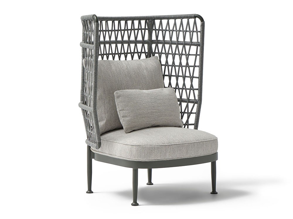 Sillón para jardín Curio Respaldo Alto de Point muebles de exterior premium - 5