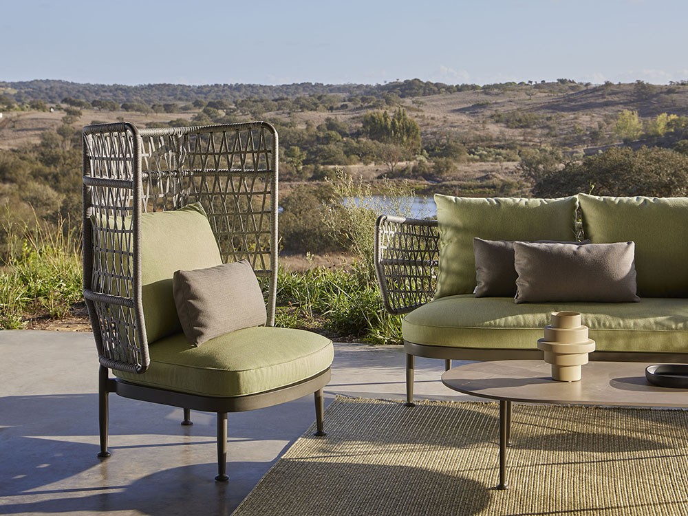 Sillón para jardín Curio Respaldo Alto de Point muebles de exterior premium - 11