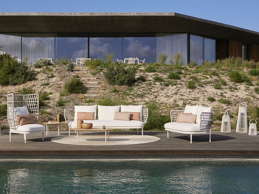 Mesa auxiliar para jardín Curio de Point muebles de exterior premium - 8