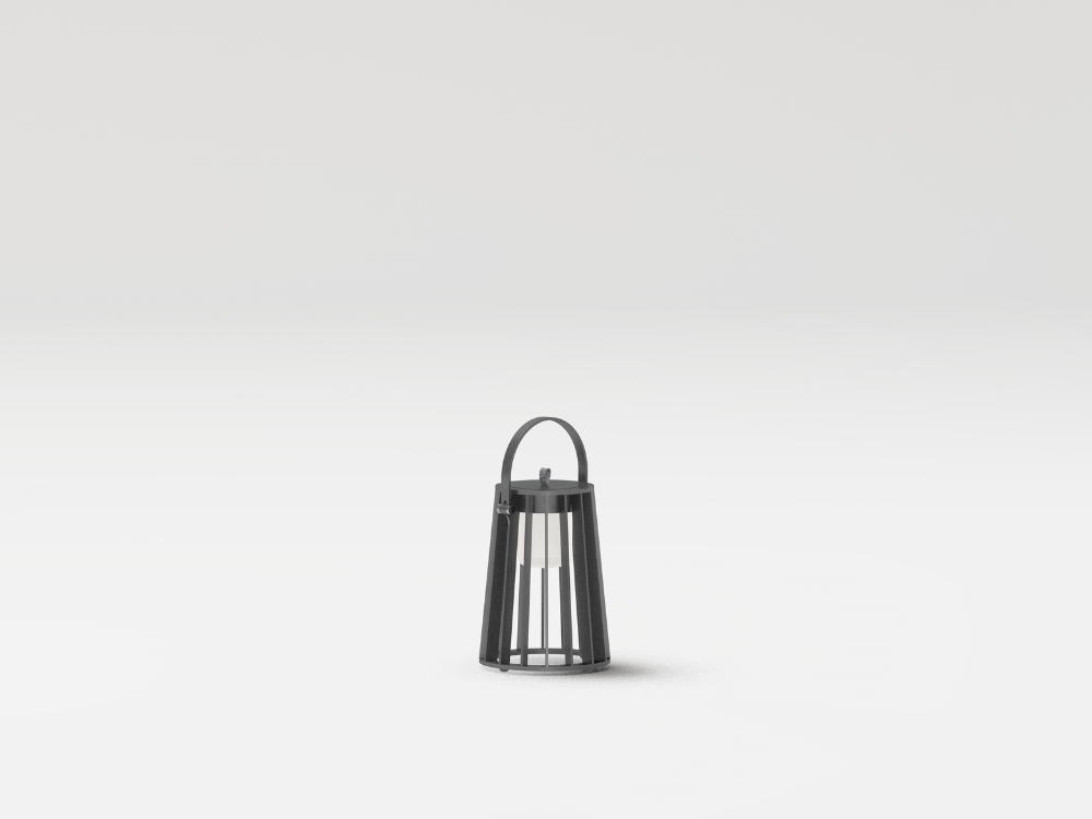 Lámpara de suelo Zuma S para jardín de Point muebles de exterior premium - 2