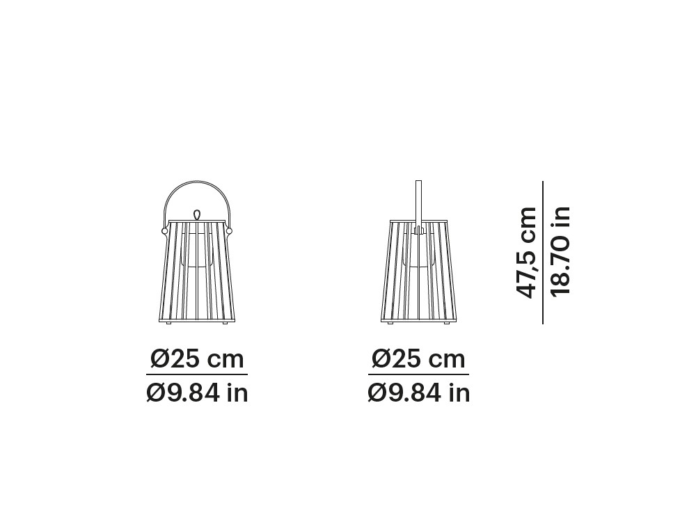 Lámpara de suelo Zuma S para jardín de Point muebles de exterior premium - 3