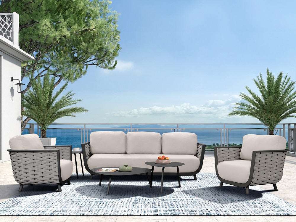 Conjunto de salón exterior de aluminio Atlas de Majestic Garden - 1